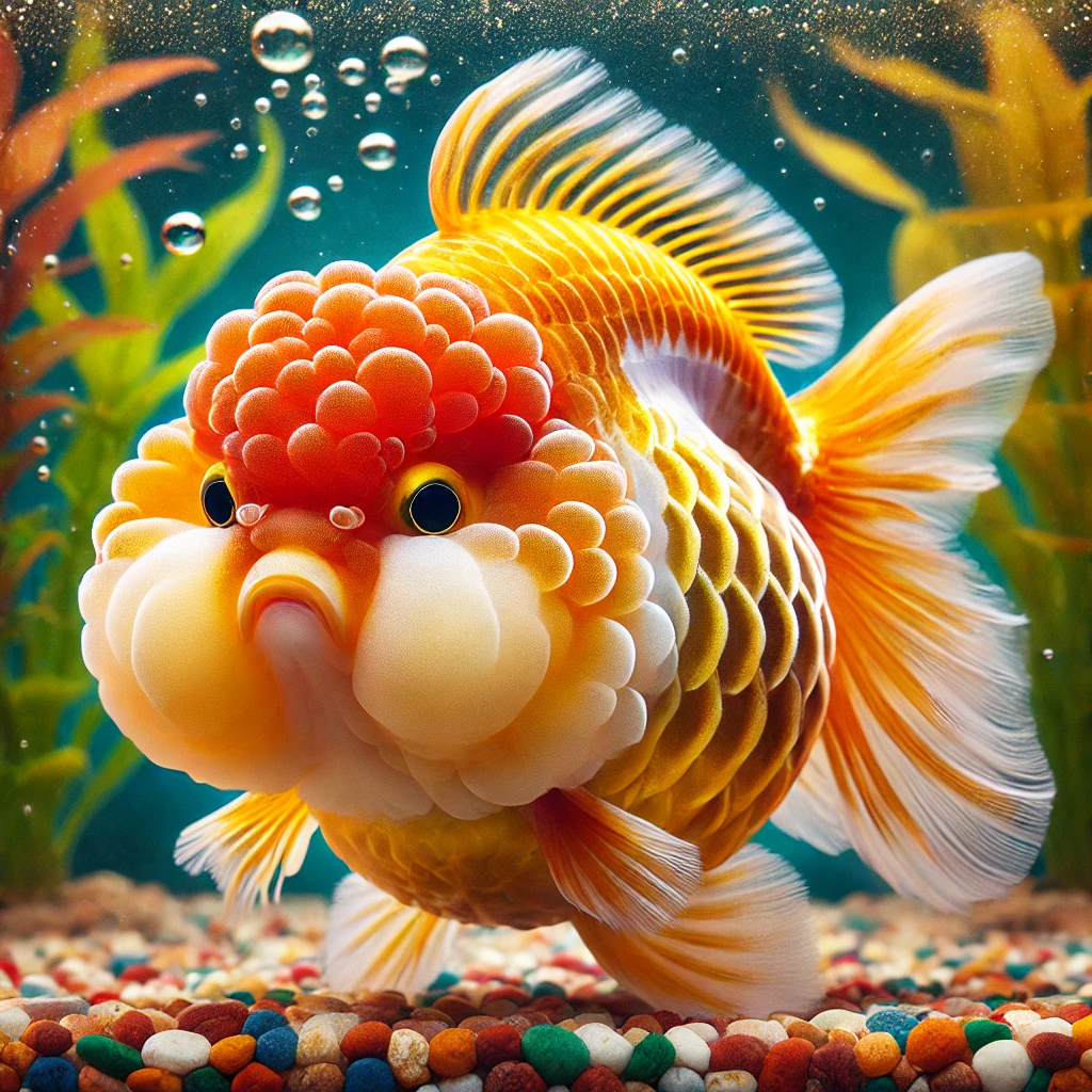 Carassius auratus lion Lví hlava