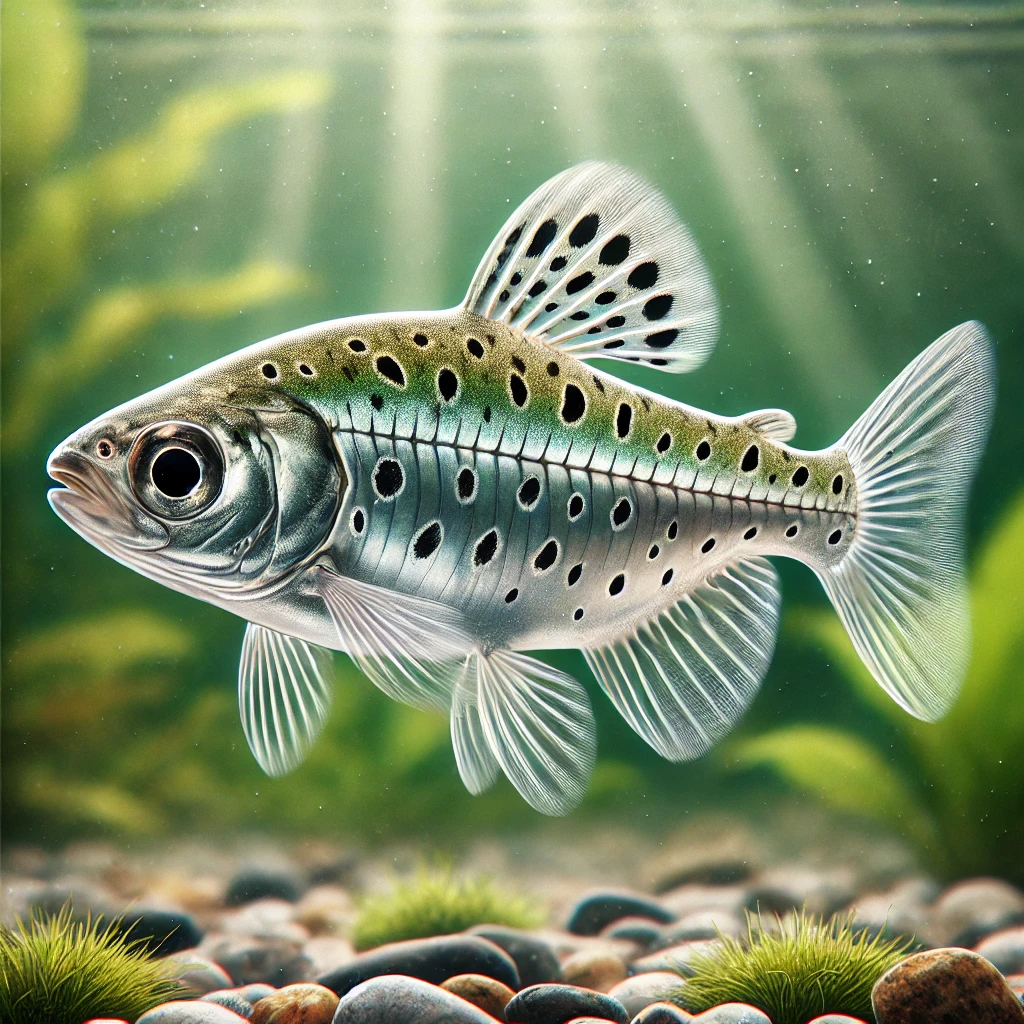 Chilodus punctatus (Vzhůru nohama)