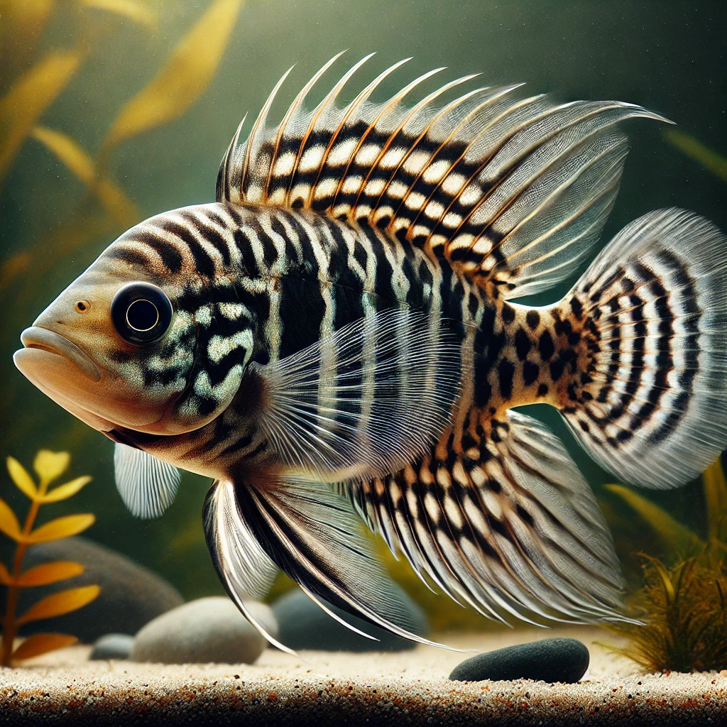 Crenicara filamentosa Mřížka cichlid