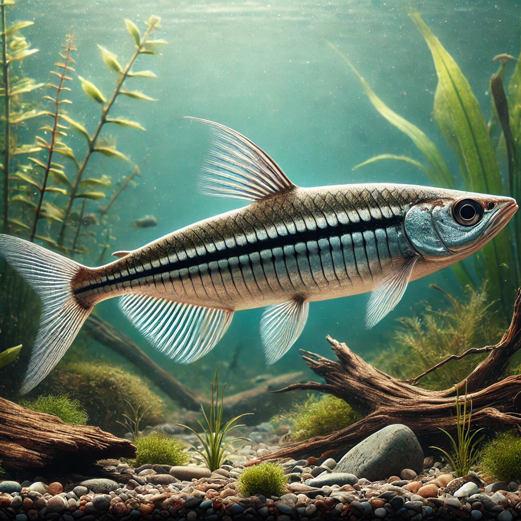 Epalzeorhynchus siamensis (Siamský volant liška, jedlík na mořské oblečení)