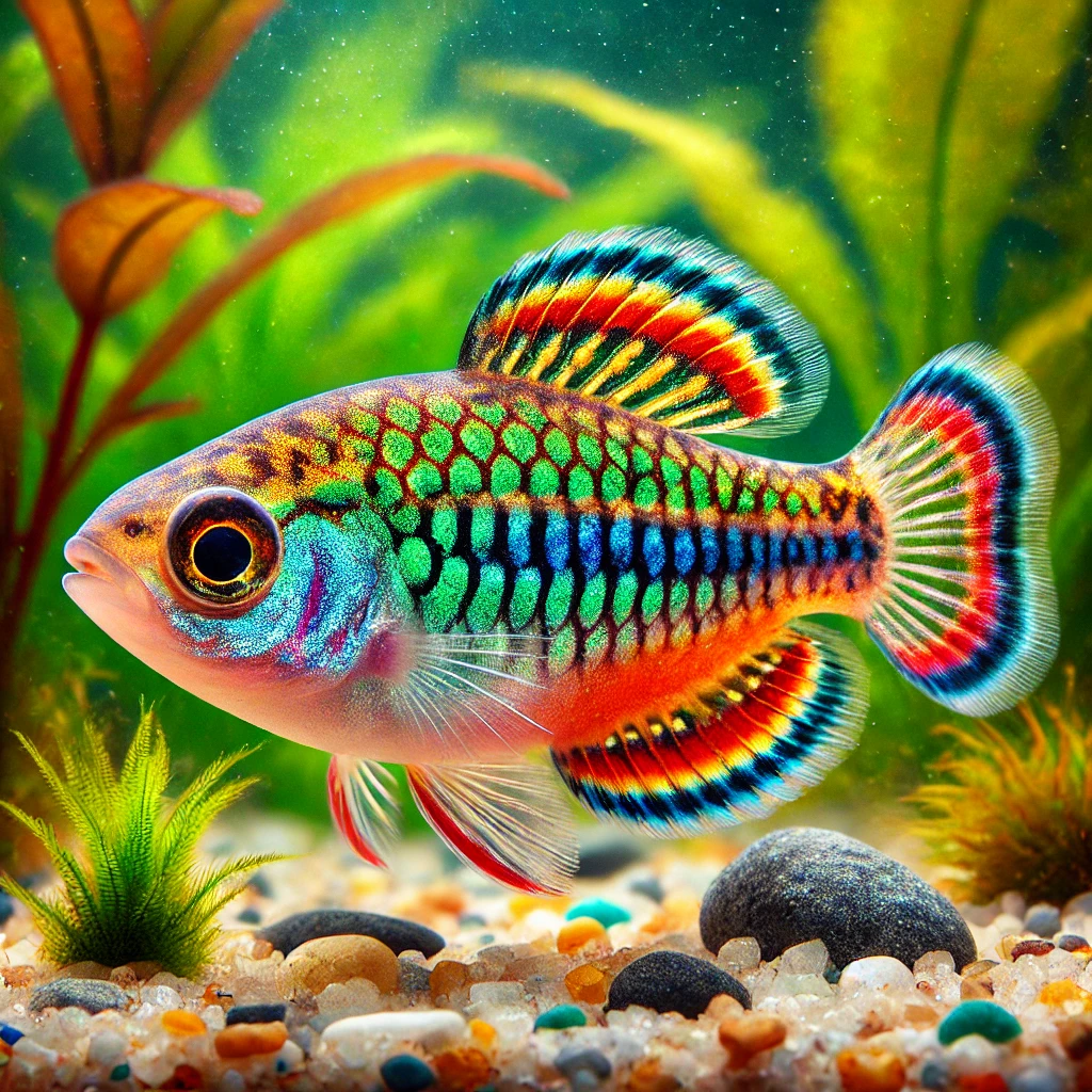 Laetacara curviceps Standardní cichlid
