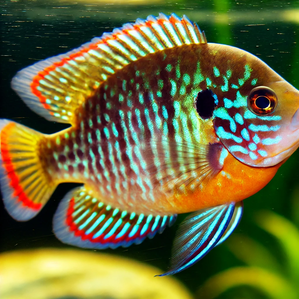 Lepomis gibbosus Sluneční pól nebo duh...