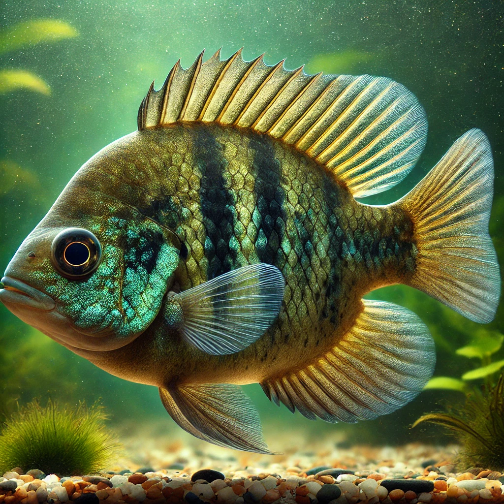 Lepomis macrochirus (Modrý sluneční pól)