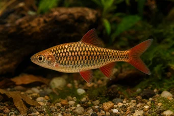 Barbus oligolepis (Kostkovaný vousy)