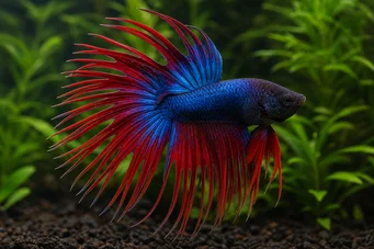 Betta splendens crowntail CrownTail Fighter