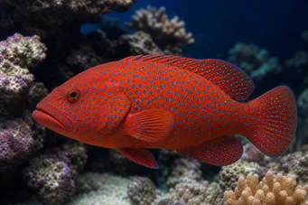 Cephalopholis miniatus (Grouper)