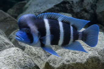 Cyphotilapia frontosa blue zaire moba Frontiosa Blue Zaire MOBA