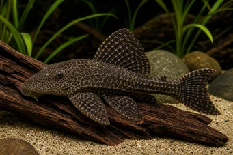 Hypostomus plecostomus Pleco, pračka, sání