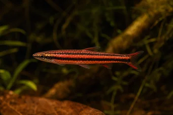 Nannostomus mortenthaleri (Korál červené tužky)