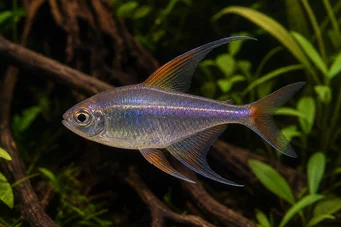Phenacogrammus huloti Kongo tetra s černými kapelami