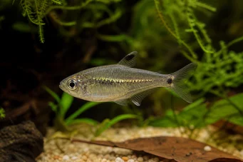 Rachoviscus crassiceps (Charatin se silnou hlavou, zlatá tetra)
