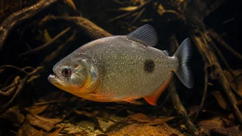 Serrasalmus spilopleura Černý pruh Pacu, noční piray