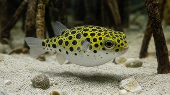 Tetraodon nigroviridis (Zelený tetrodon)