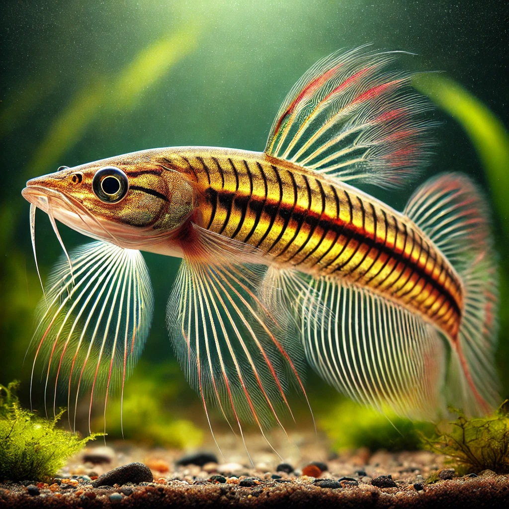 Nannostomus eques Tubulární ústa -tužk...