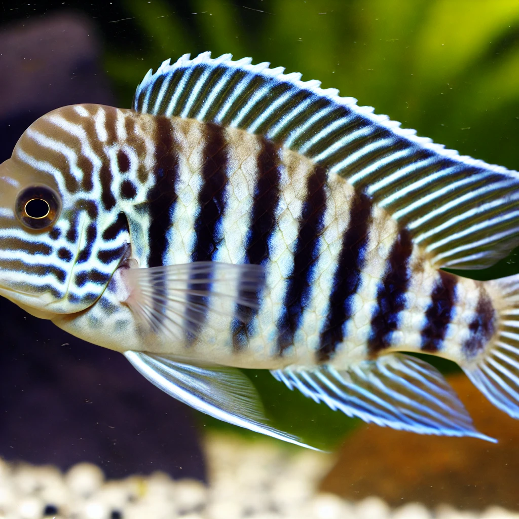 Pseudotropheus zebra Malawiho cichlid