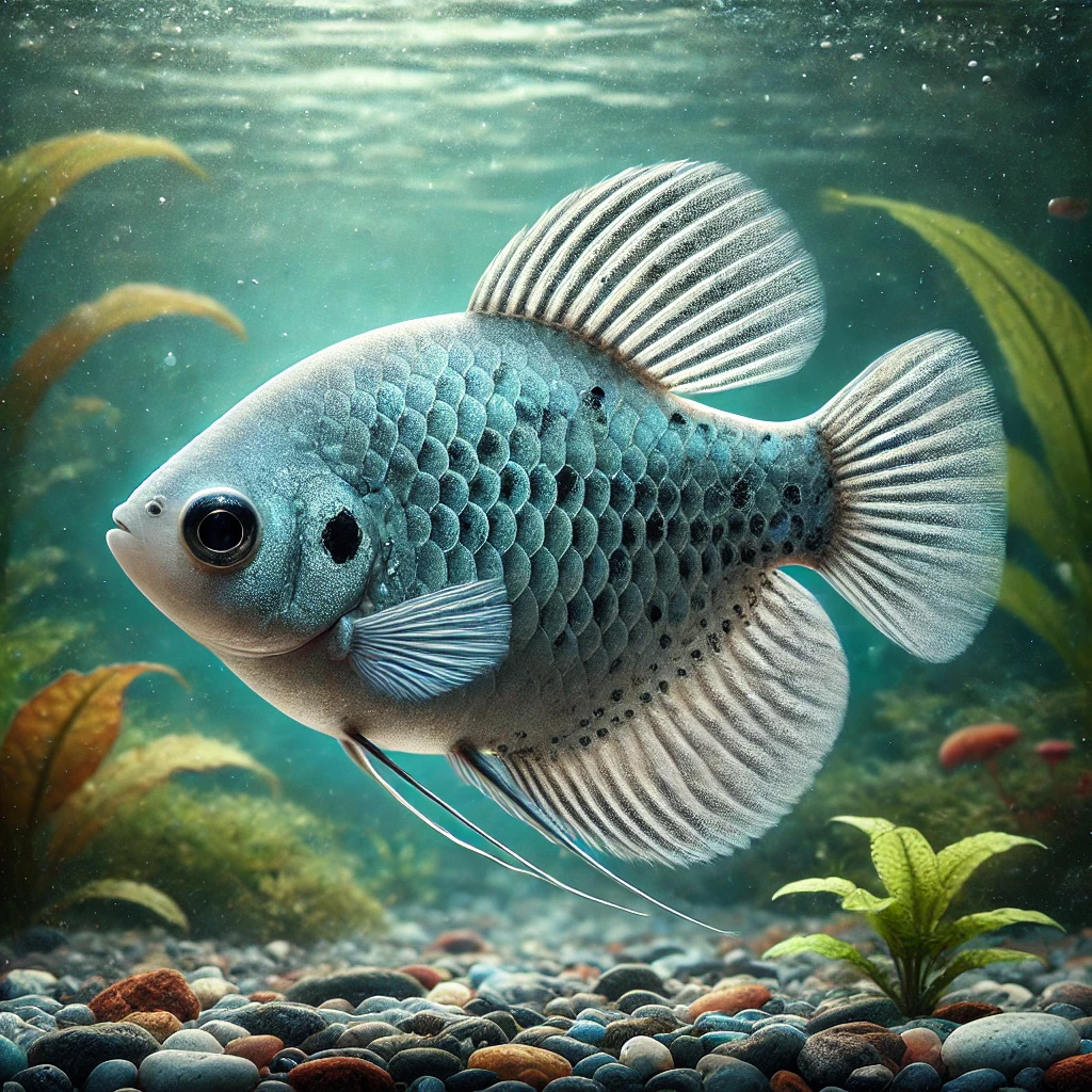 Trichogaster trichopterus Tři skvrny, modrá gourami